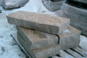 snapped stone steps limestone West Bend WI. 53075