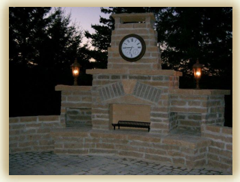 waupun limestone bbq at night